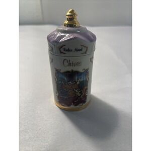 1995 Vintage Lenox Walt Disney Spice Jar Collection Robin Hood Chives Porcelain